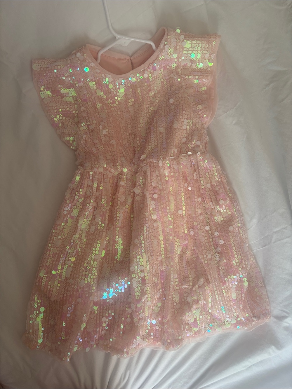 Cat & Jack Pink Iridescent Sequin Dress